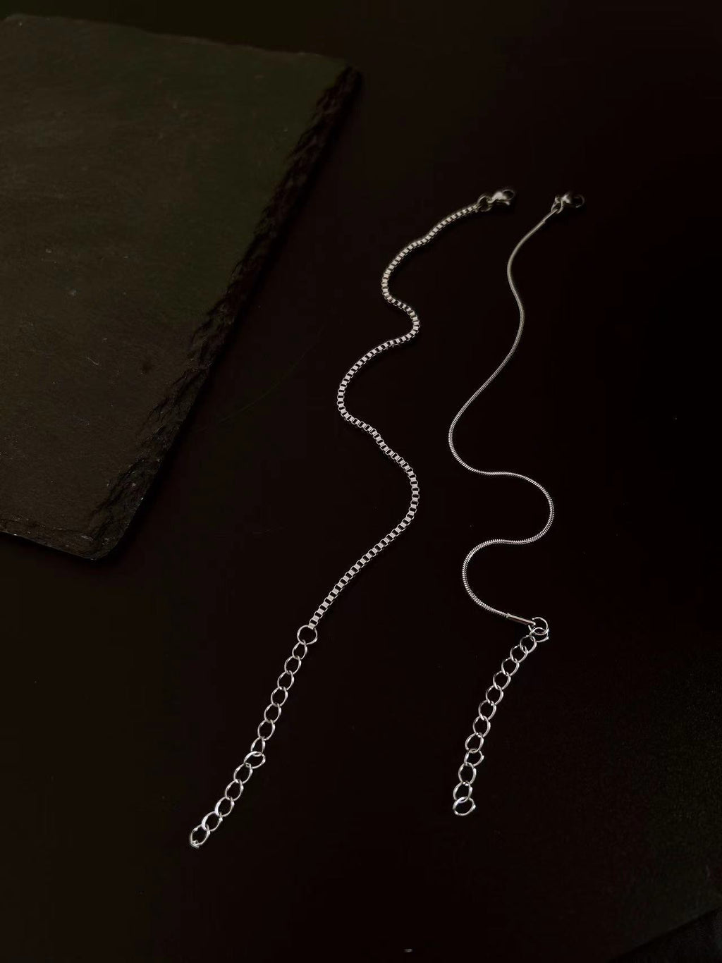 Double-layer bracelet in stainless steel – worn on wrist