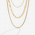Paperclip chain necklace in nickel-free 316L stainless steel – main view